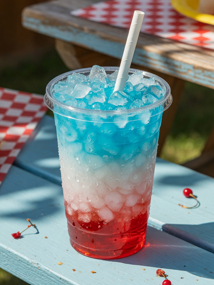 Bomb Pop layered tea